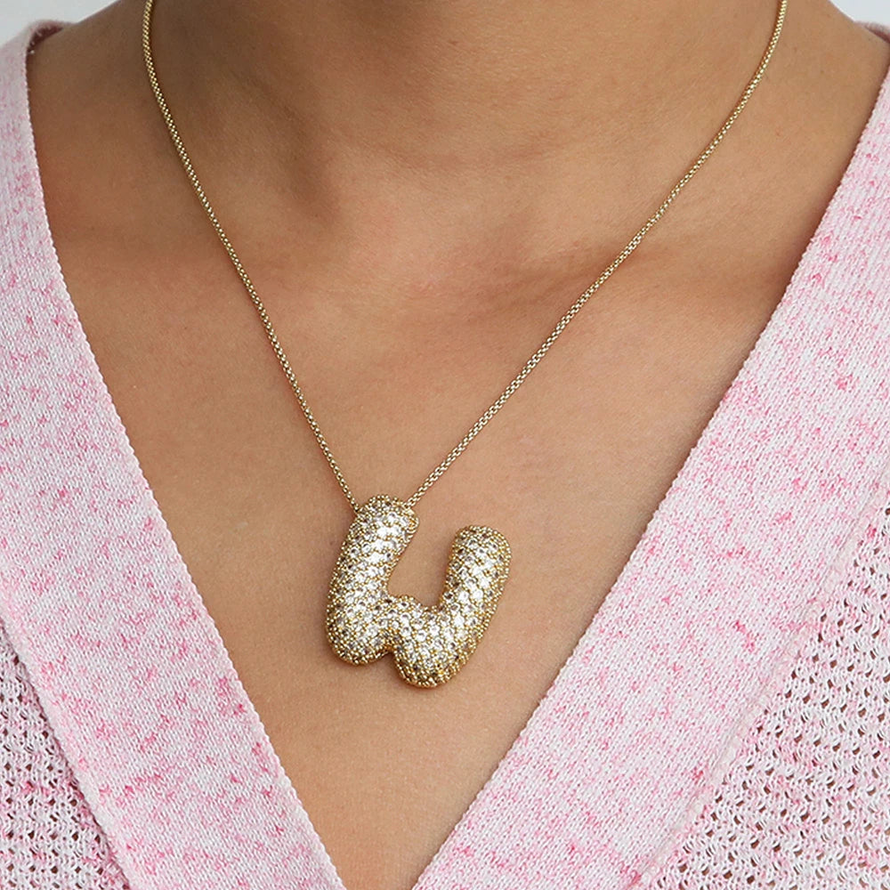 Collier initiales dorées
