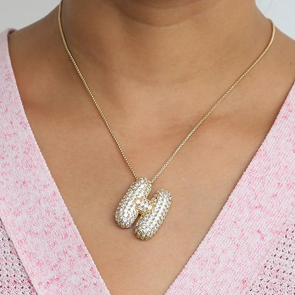 Collier initiales dorées
