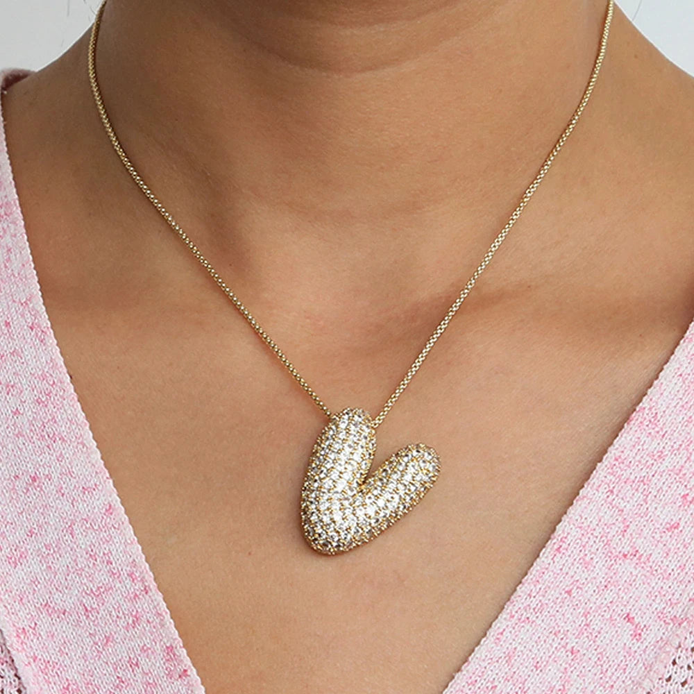 Collier initiales dorées