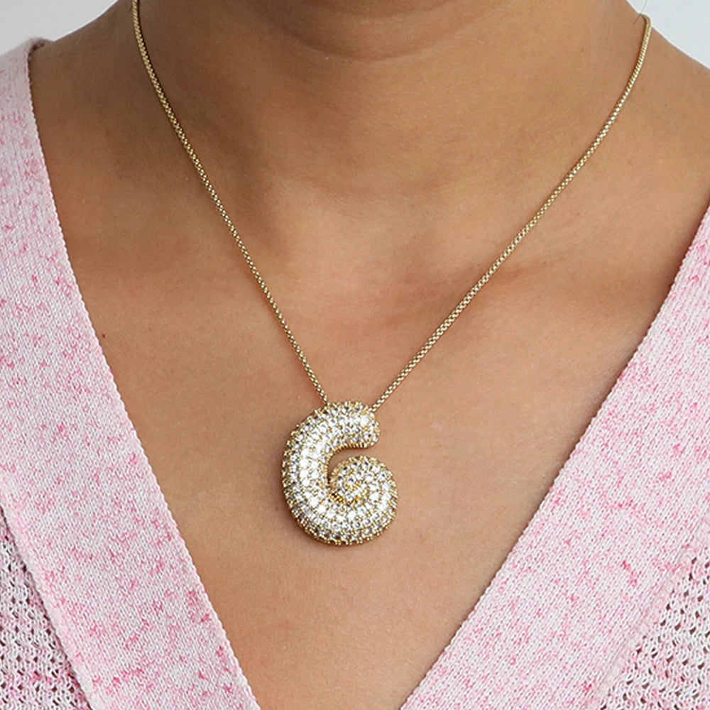 Collier initiales dorées