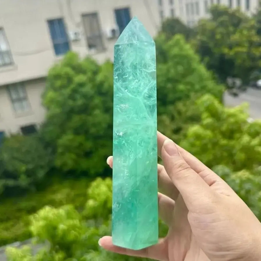 Pierre de guérison en cristal de fluorite