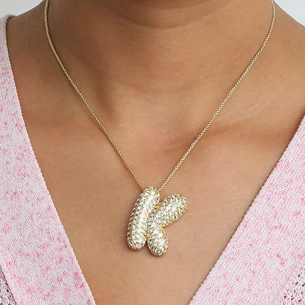 Collier initiales dorées