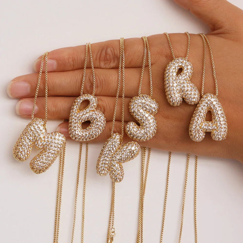 Collier initiales dorées
