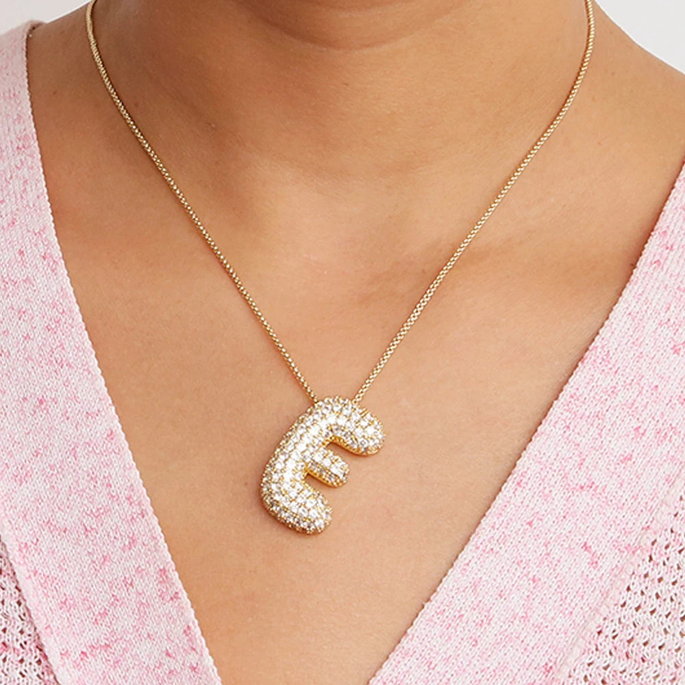 Collier initiales dorées