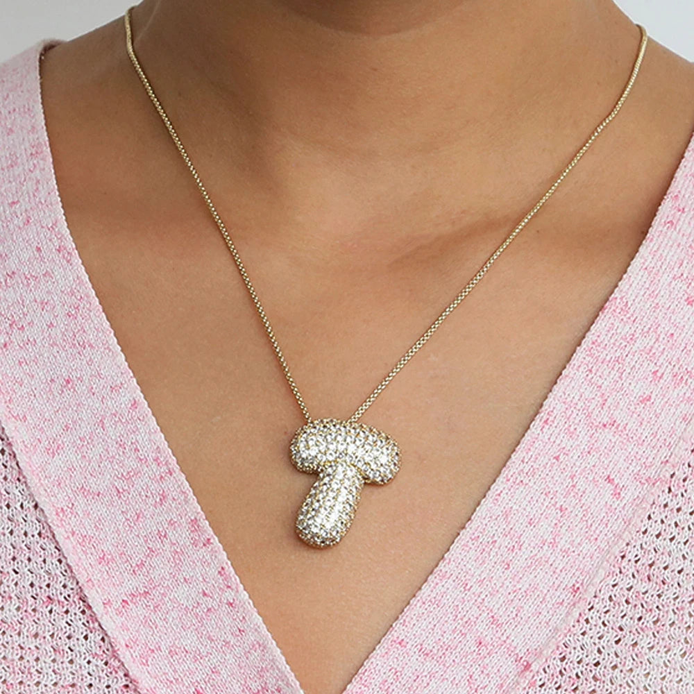Collier initiales dorées