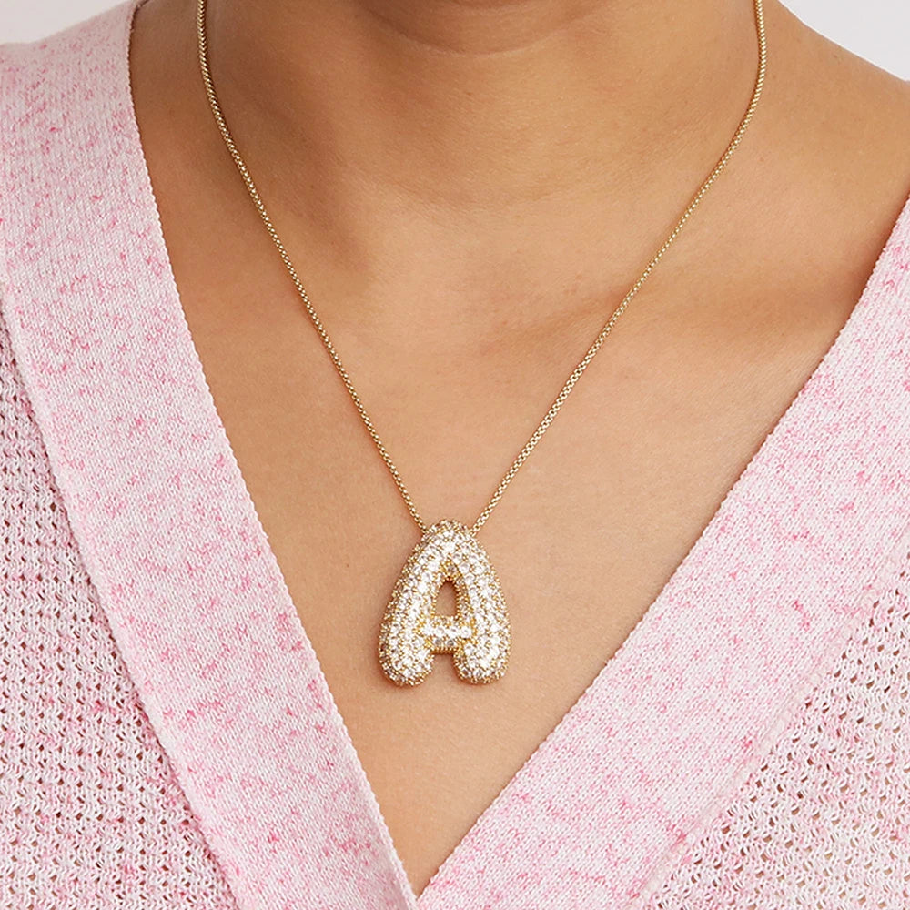 Collier initiales dorées