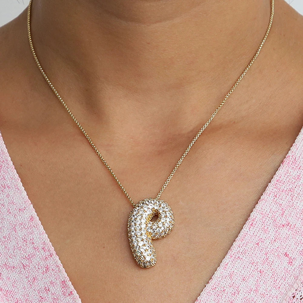 Collier initiales dorées
