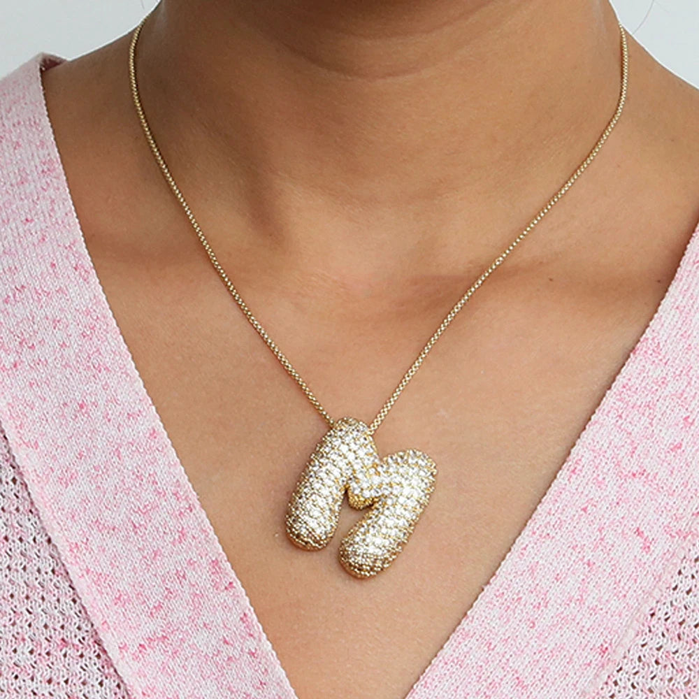 Collier initiales dorées
