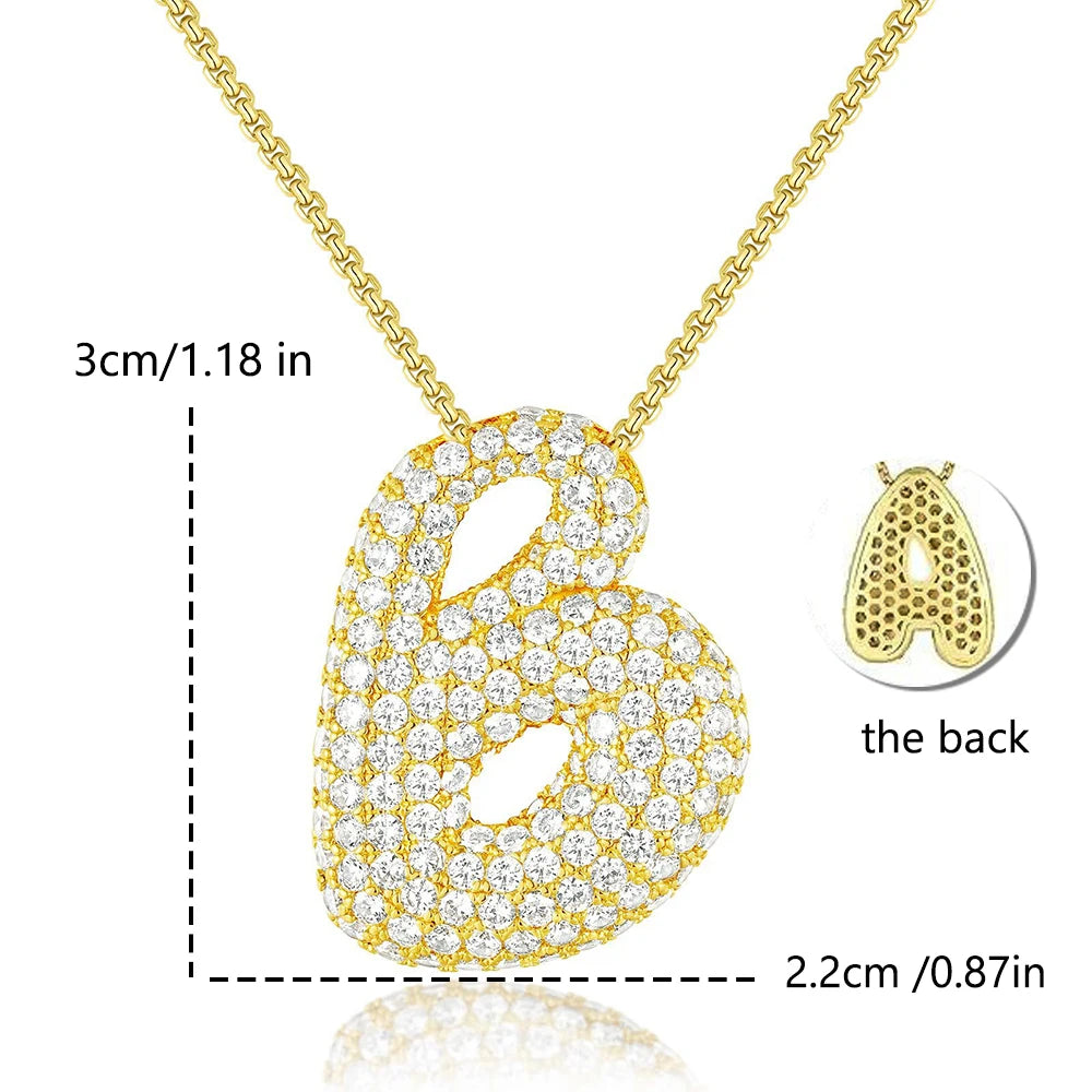 Collier initiales dorées