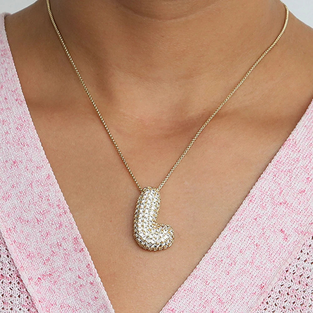 Collier initiales dorées
