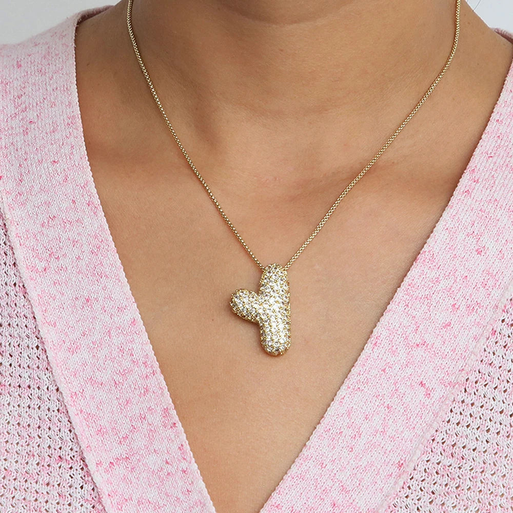 Collier initiales dorées
