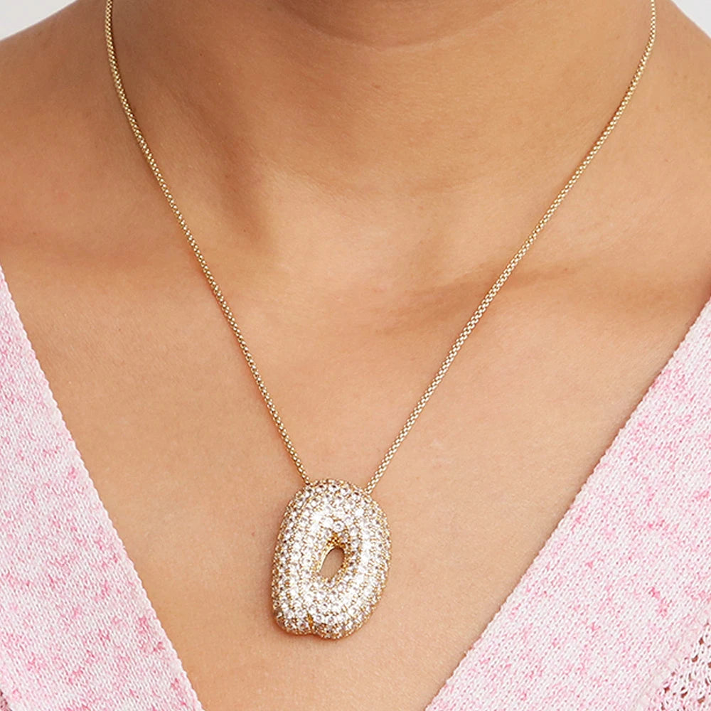 Collier initiales dorées
