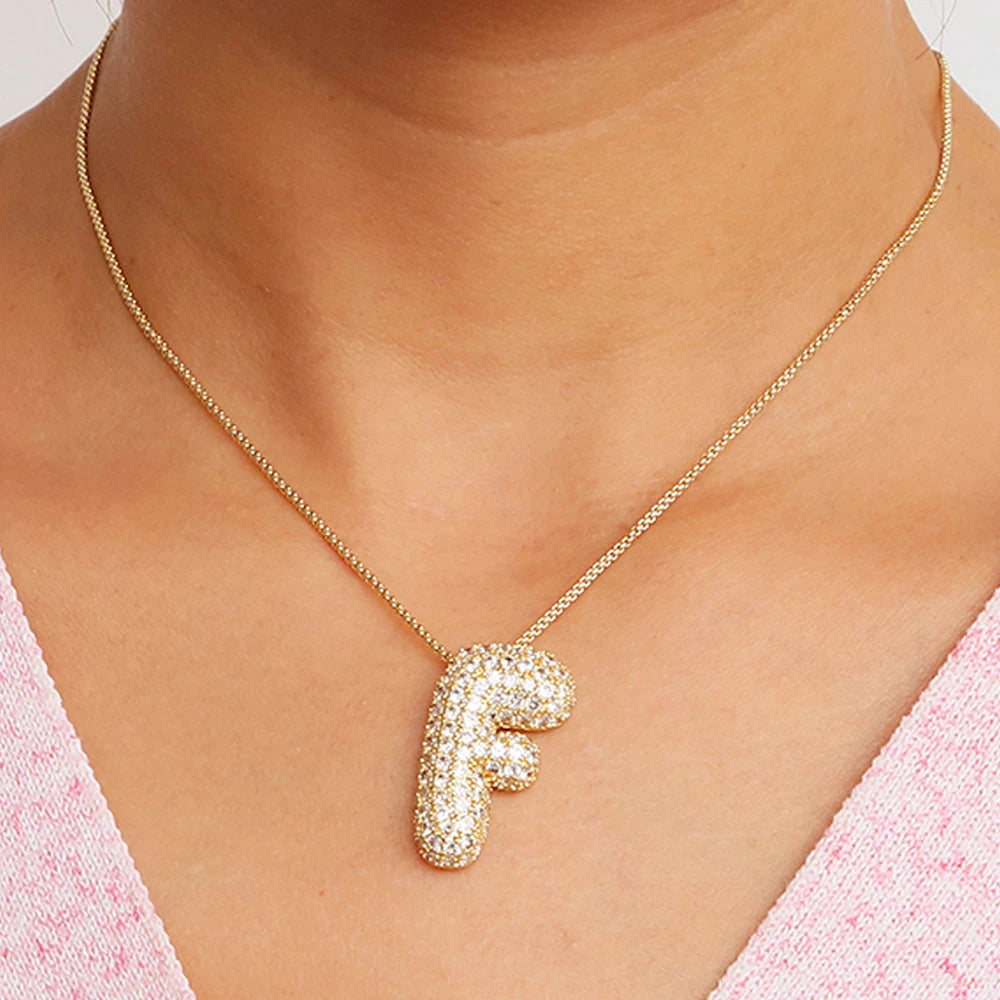 Collier initiales dorées