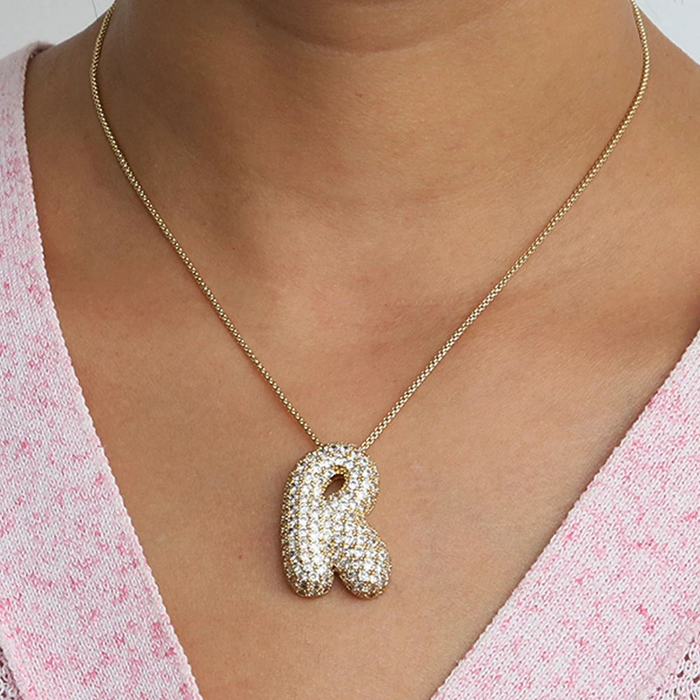 Collier initiales dorées