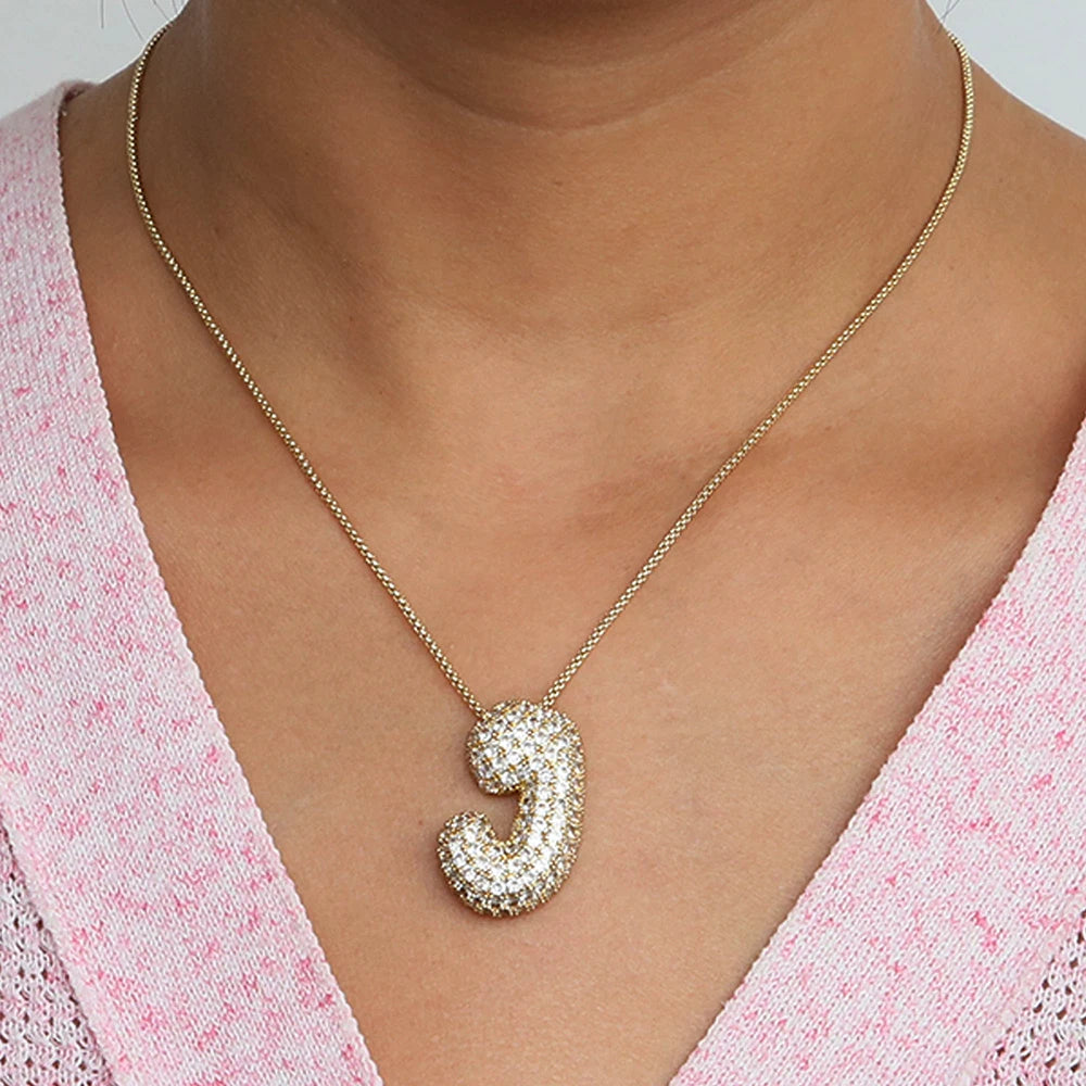 Collier initiales dorées