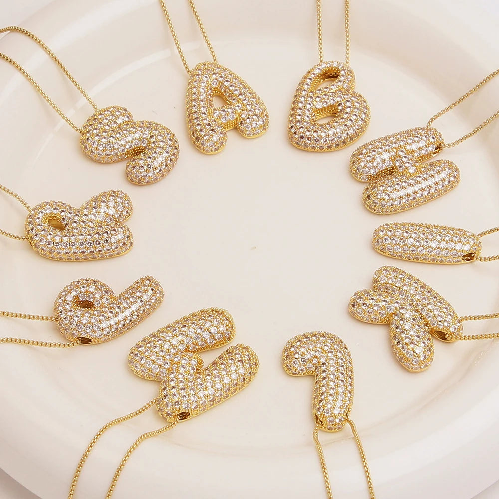 Collier initiales dorées