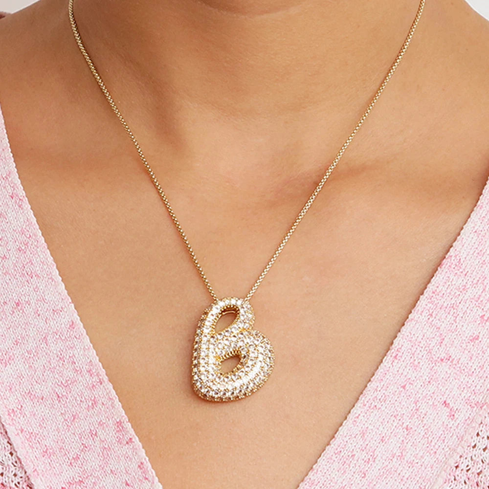 Collier initiales dorées