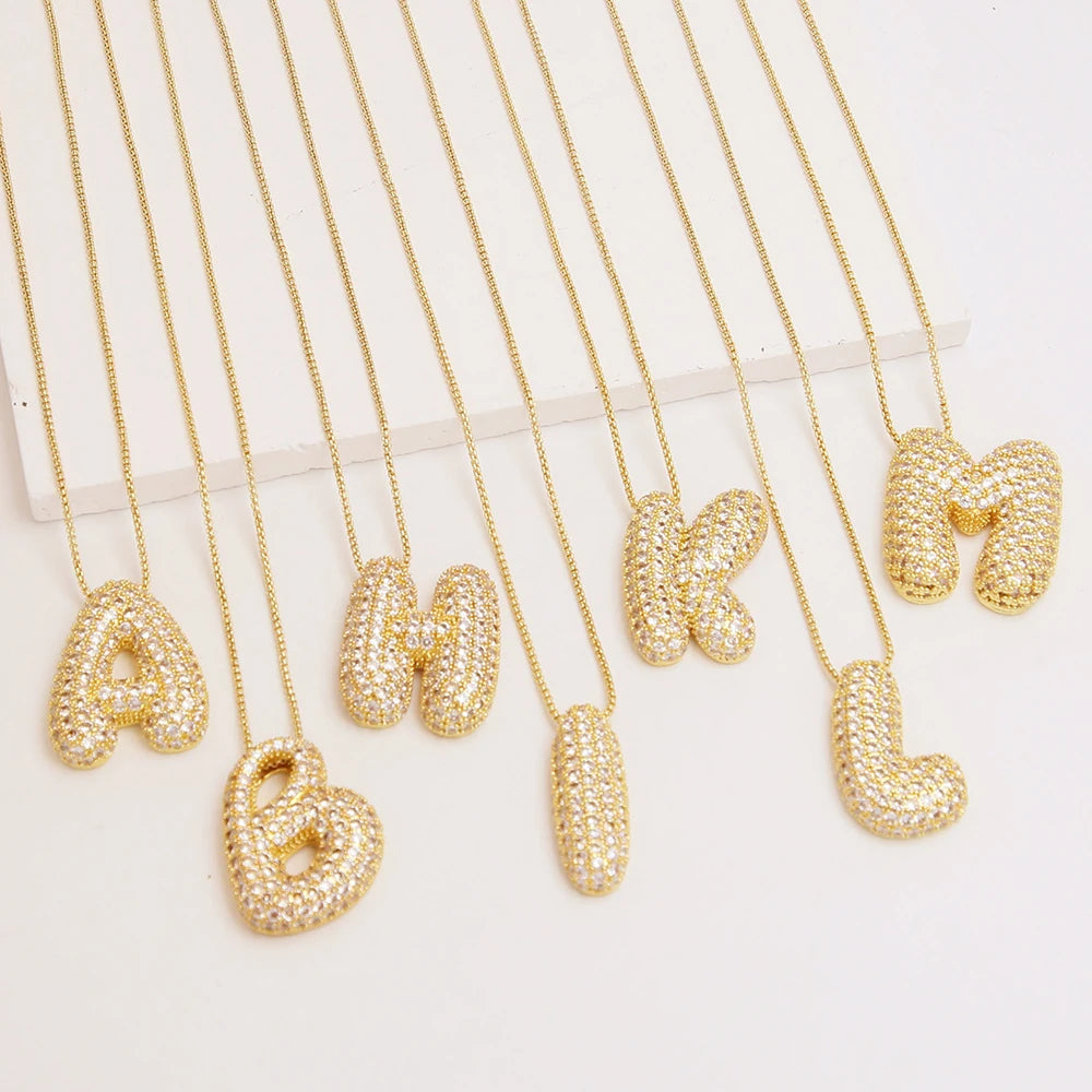 Collier initiales dorées